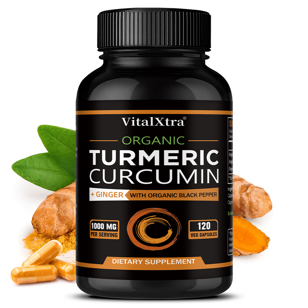 Turmeric Curcumin Capsule - Curcuma avec poivre noir et gingembre,